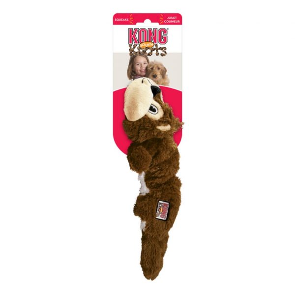 KONG Scrunch Knots Squirrel SmlMed on card 1024 KONG Scrunch Knots Squirrel SmlMed on card 1024