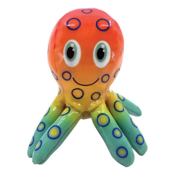 KONG Shieldz Octopus 1080 Colourful KONG Smiley Octopus Dog Toy