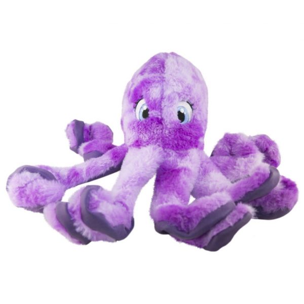 Purple Soft Plushie Octopus Dog Toy