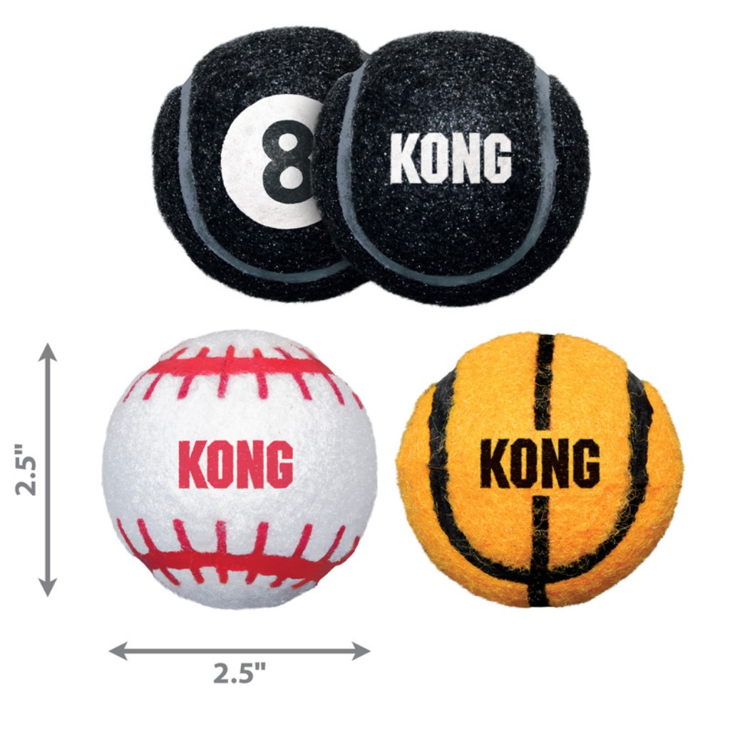 KONG Sport Balls Assorted 3Pack Medium - Image 2