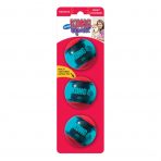 Pack of 3 Blue and Red KONG Dog Balls