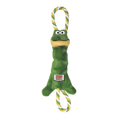 Green Frog Dog Tug Toy