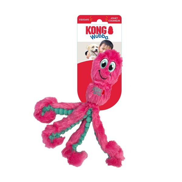 KONG Wubba Octopus Small Pink On Card 1080px KONG Wubba Octopus Small Pink On Card 1080px