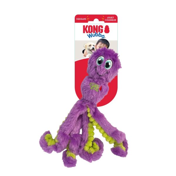 KONG Wubba Octopus Small Purple on Card 1080px KONG Wubba Octopus Small Purple on Card 1080px