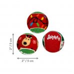 KONG Xmas Squeakair Balls Small Dimensions 1024