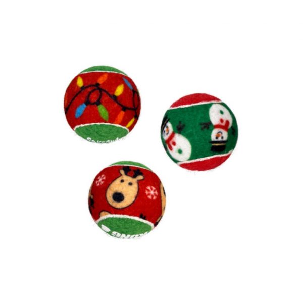 KONG Xmas Squeakair Balls Small set 1024 KONG Xmas Squeakair Balls Small set 1024