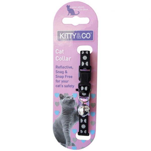 Kitty & Co Cat Collar Polka Dot Black 1024 Kitty & Co Cat Collar Polka Dot Black 1024