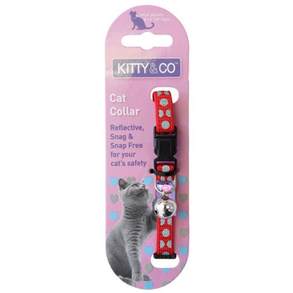 Kitty & Co Cat Collar Polka Dot Red 1024 Kitty & Co Cat Collar Polka Dot Red 1024