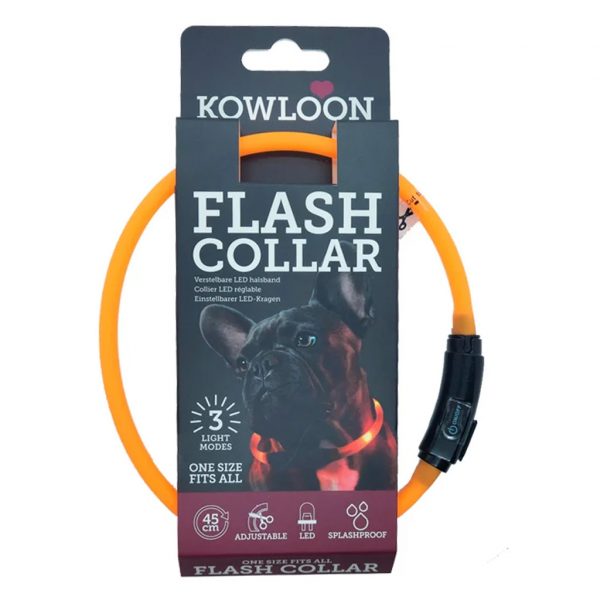 Kowloon LED Collar Small Orange 1024 Kowloon LED Collar Small Orange 1024