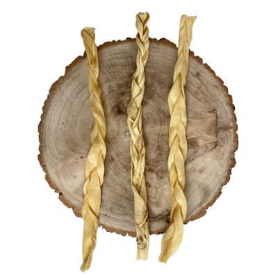Lamb Skin Braid XL 50cm Natural Dog Chew