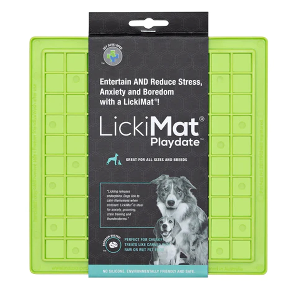 Lickimat Playdate Boredom Buster for Dogs - Green