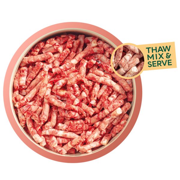 Natures Menu FreeFlow Mince Beef in bowl 1080px Natures Menu FreeFlow Mince Beef in bowl 1080px
