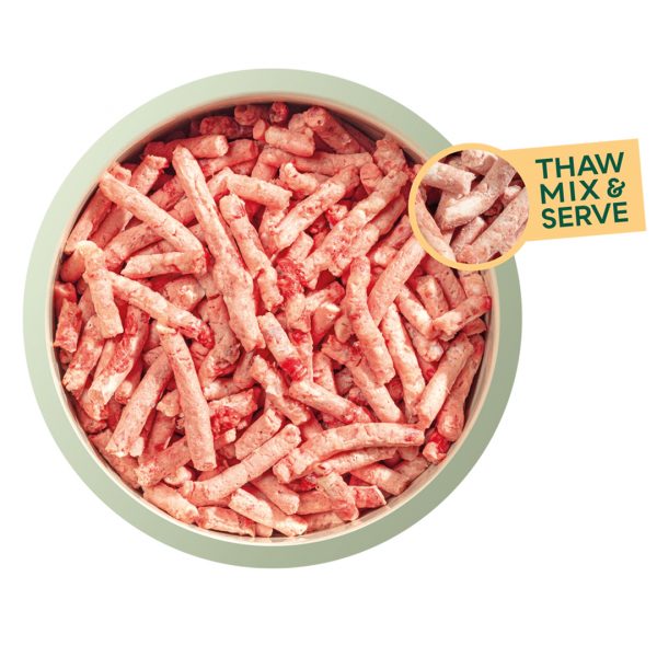Natures Menu FreeFlow Mince Lamb & Chicken in bowl 1080px Natures Menu FreeFlow Mince Lamb & Chicken in bowl 1080px