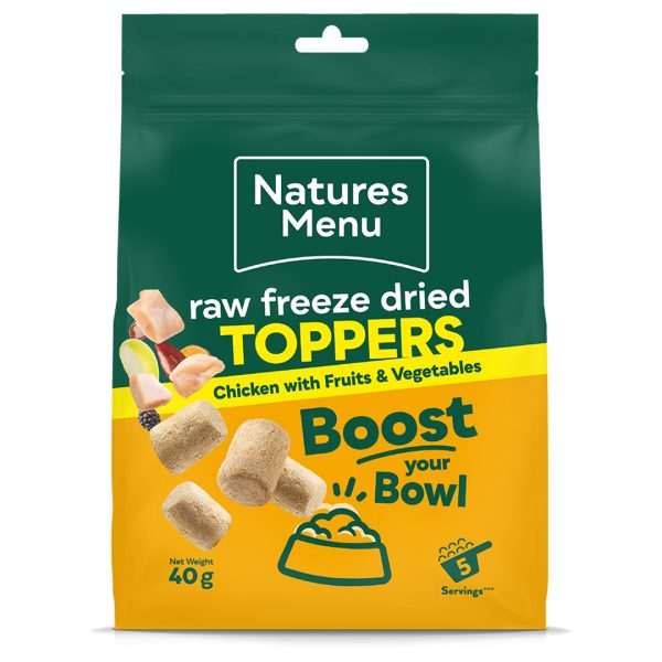Natures Menu Raw Freeze Dried Toppers 40g Chicken 1080px Natures Menu Raw Freeze Dried Toppers 40g Chicken 1080px