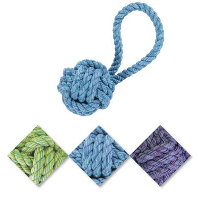Nuts For Knots Ball Tugger Rope Dog Toy