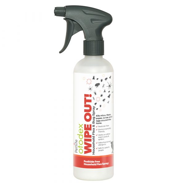 Bottle of Flea Spray with trigger spray top