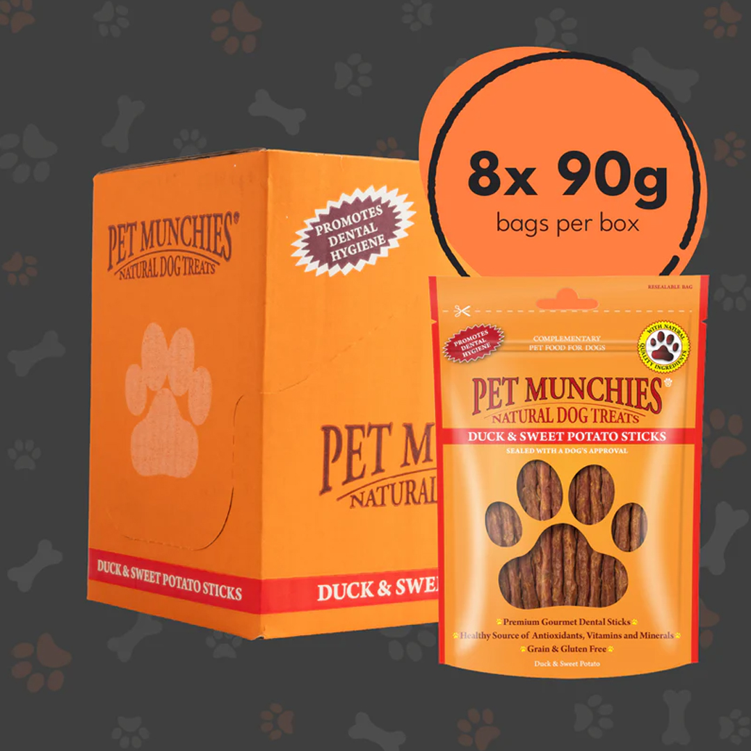 Pet Munchies Duck & Sweet Potato Sticks 90g - Image 4