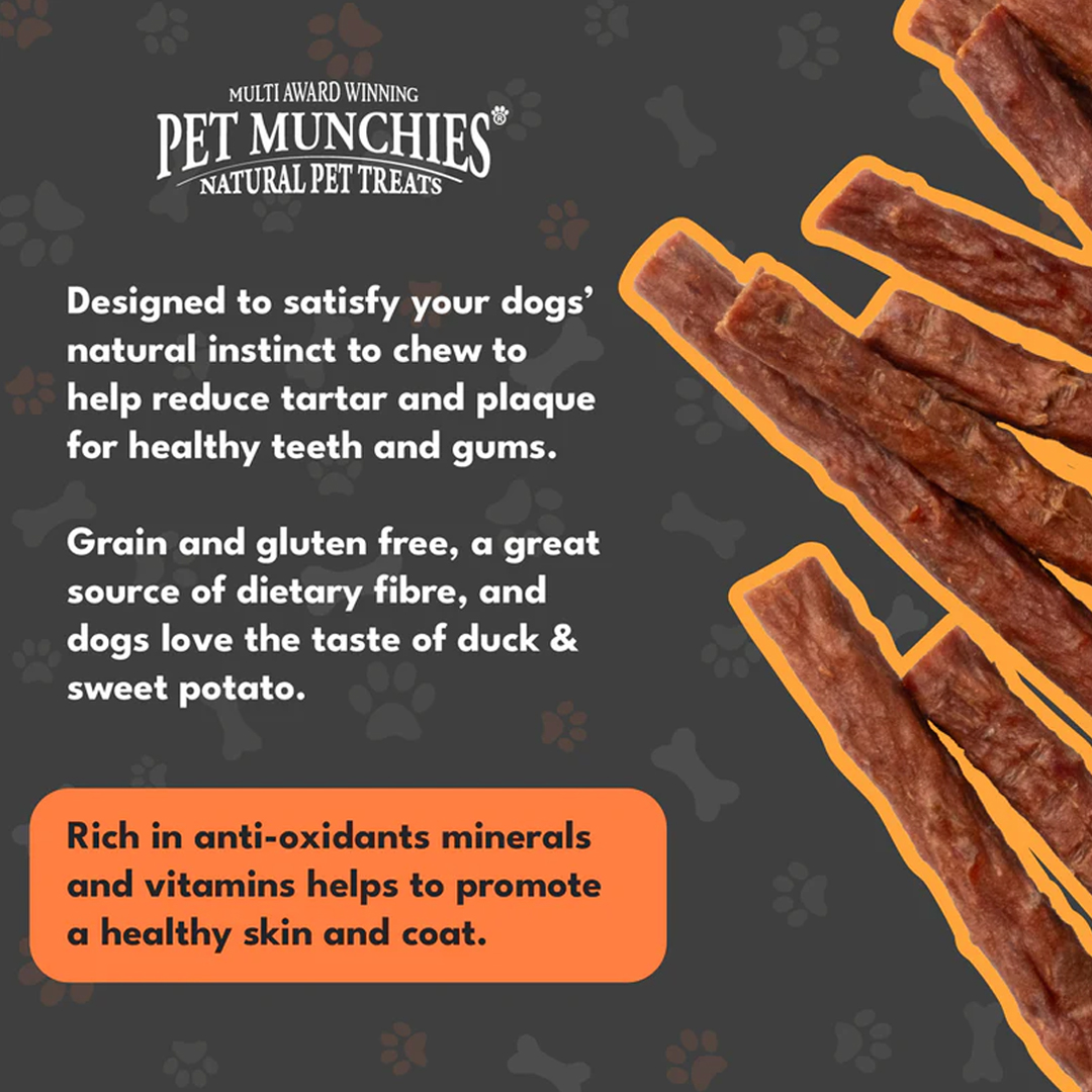 Pet Munchies Duck & Sweet Potato Sticks 90g - Image 3