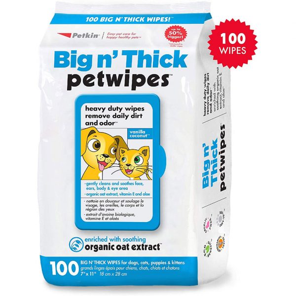 Petkin Big N Thick Wipes 1024