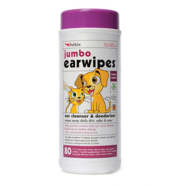 Petkin Jumbo Ear Wipes 1024