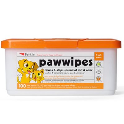 Petkin Paw Wipes Tub 100