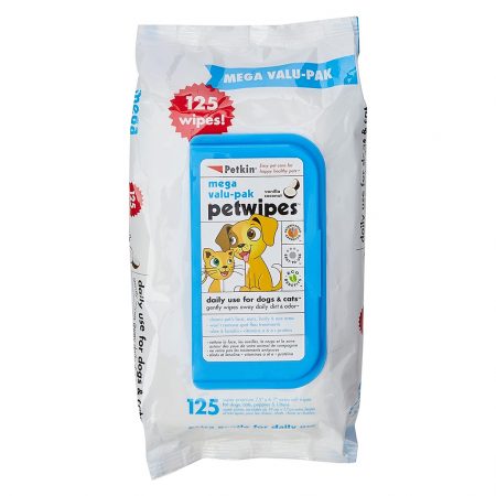 Petkin Pet Wipes Mega Value Pack 125
