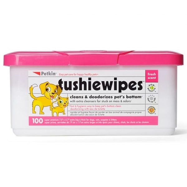 Petkin Tushie Wipes Tub 1024