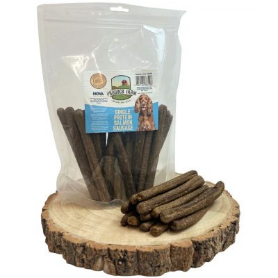 Salmon Sausages Single Protein Dog Treat