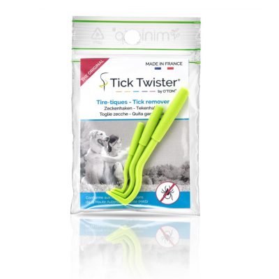 Bag of 3 green Tick removal tools large, small and micro