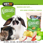 VETIQ Nibblots Apple for Small Animals Properties-1.0