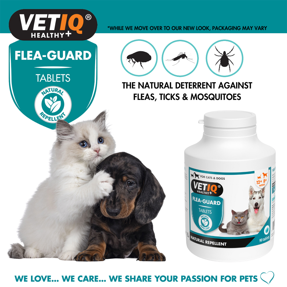 VetIQ Flea Guard Tablets - Natural Flea Repellent for Cats & Dogs 90pack - Image 3