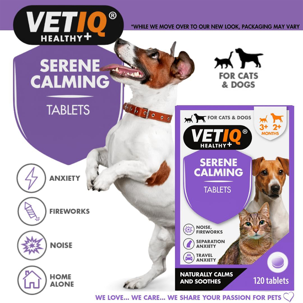 VetIQ Serene Calming Tablets for Cats & Dogs 1-20kg - Image 4