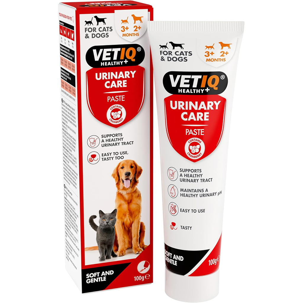VetIQ Urinary Care Paste for Cats and Dogs, Tube and Box