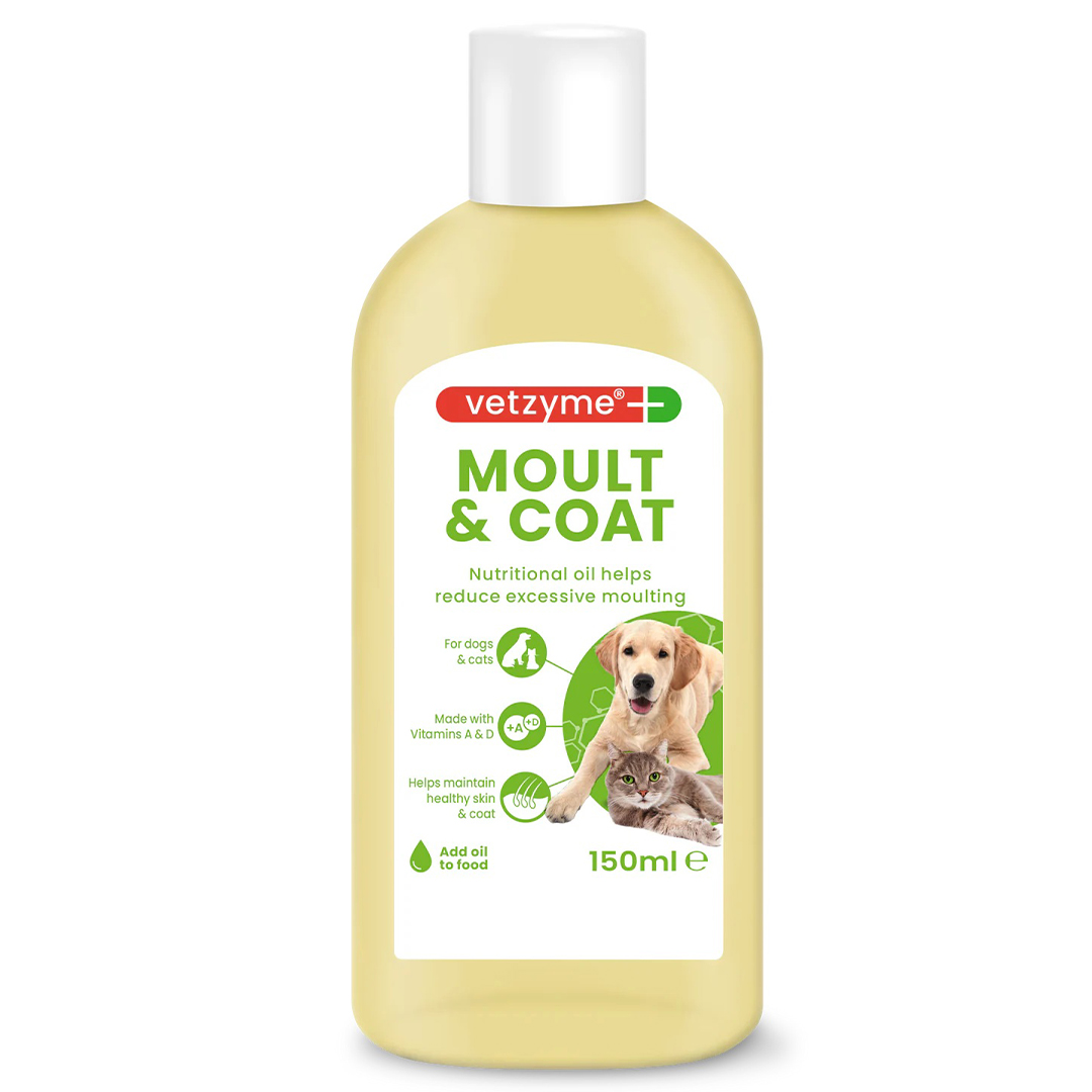 Vetzyme Moult & Coat Oil 150ml - Image 2