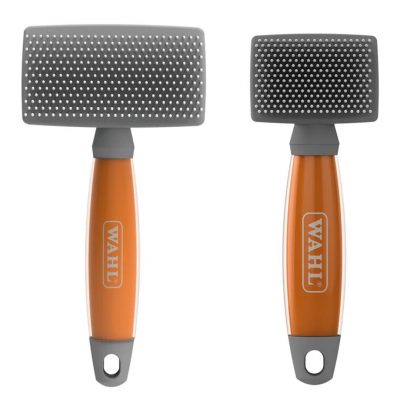 Product image of large and Small WAHL Nylon Slicker Brushes side by side