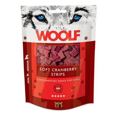 Woolf Soft Cranberry Strips Dog Snacks