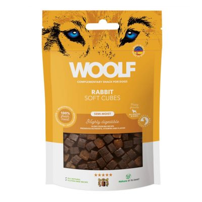 Woolf Soft Cubes Rabbit Dog Snacks