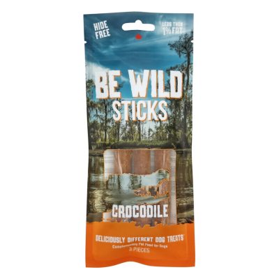 Be Wild Sticks Crocodile dog treats, 3 piece pack