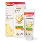 Beaphar Derma+ Wound Cream 30ml tube and box with honey, aloe vera and turmeric