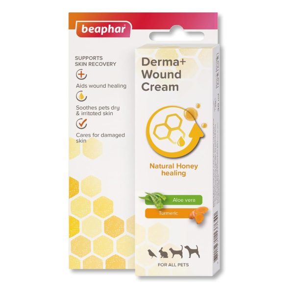 beaphar-derma-wound-cream-30ml-2 Beaphar Derma+ Wound Cream box, a natural honey healing cream for all pets