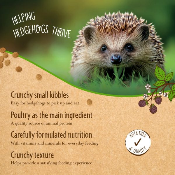 brambles-crunchy-hedgehog-food-2 Brambles Crunchy Hedgehog Food benefits: small crunchy kibbles, poultry as the main ingredient and added vitamins and minerals