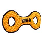 Orange KONG Armor Double Tug, angled view