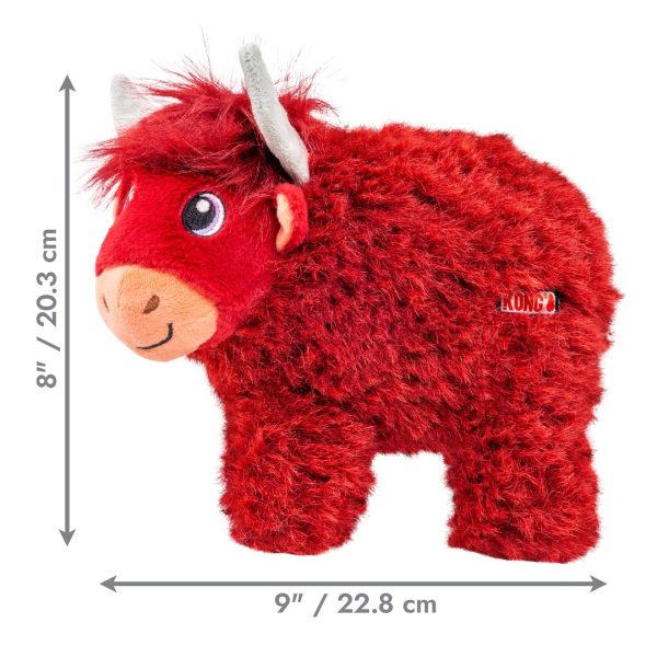kong-toughz-highland-cow-medium-4 KONG Toughz Highland Cow Medium dimensions, 20.3 cm tall by 22.8 cm long