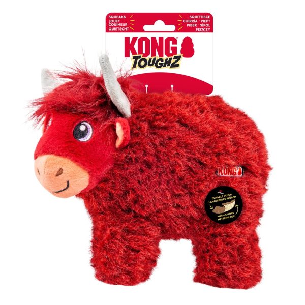 kong-toughz-highland-cow-medium-7 KONG Toughz Highland Cow on its red KONG Toughz card packaging