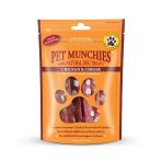 Pet Munchies Chicken and Cheese dog treats 100g resealable pack