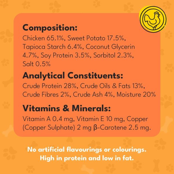 pet-munchies-chicken-sweet-potato-dog-treats-90g-4 Pet Munchies treat time tips: supervise, keep water nearby and treats up to 10% of daily intake