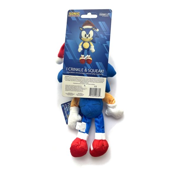 sonic-festive-back-large-1080 Back of Sonic the Hedgehog festive dog toy packaging